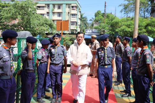 150th Birth Anniversary of the Father of the Nation Celebrated on the premises of Assam Jatiya Bidyalay