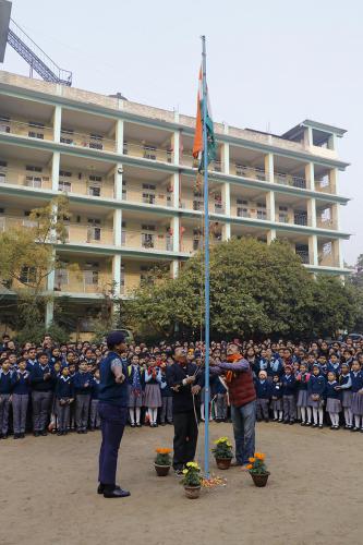 71st Republic Day of India celebrated at Assam Jatiya Bidyalay, Noonmati